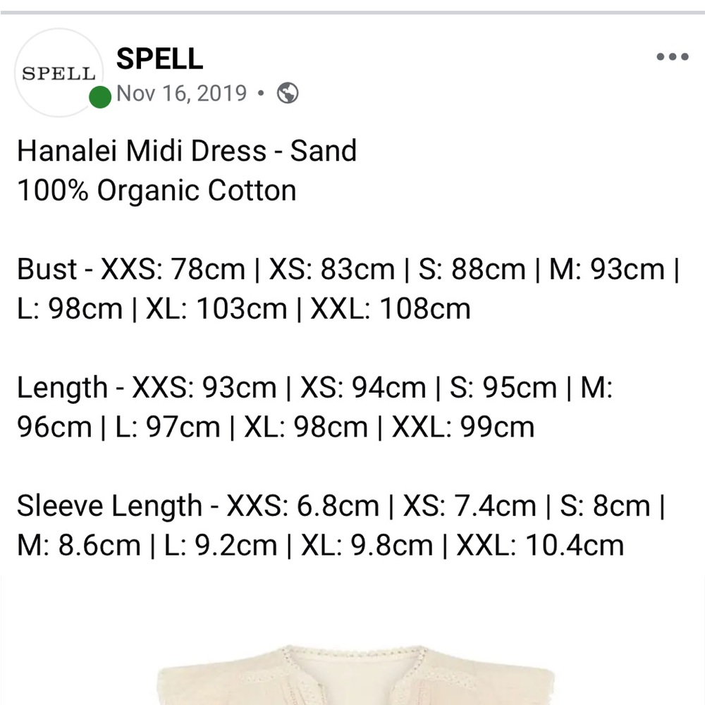 spell hanalei dress sz L - Picture 8 of 8